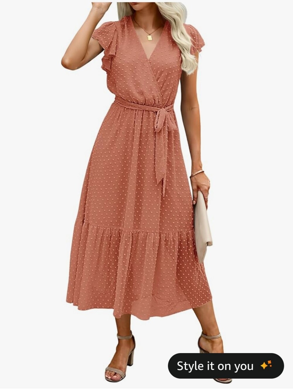 Summer Bohemian Floral Casual Midi Dress - Picture 7 of 7